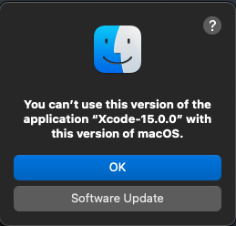 MacOS alert asking you to update to the lastest MacOS version
